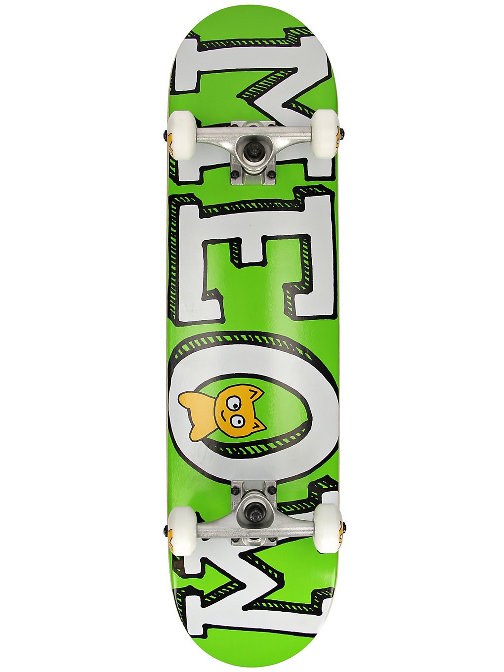 Meow Skateboards Logo 7.75 Complete green
