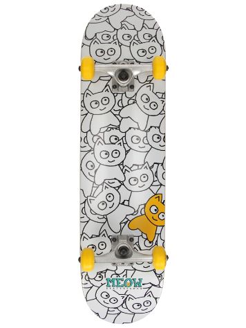 Meow Skateboards Sticker Pile 8&quot; Skateboard Completo