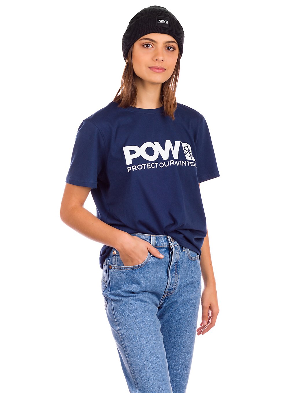 POW Protect Our Winters Logo T-Shirt navy