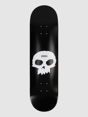 Photos - Other for outdoor activities ZERO Single Skull 8.0" Skateboard Deck black white 