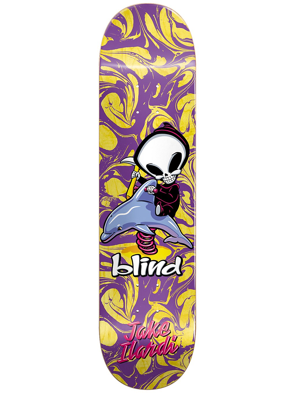 Blind Ilardi Reaper Ride R7 8.0 Skateboard Deck purple