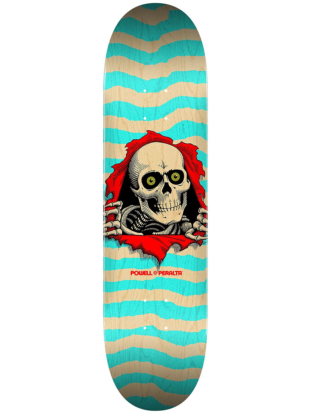 Powell Peralta Ripper Popsicle 8.0 Skateboard Deck turquoise