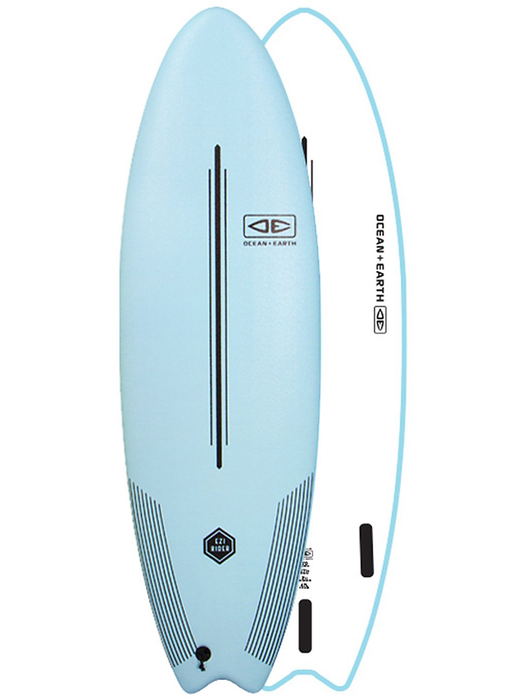 Ocean & Earth Ezi Rider 6'0 Surfboard pastel blue