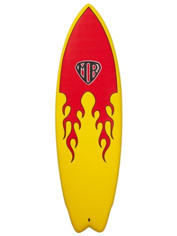 Ocean &amp; Earth Mr Flame Epoxy Super Twin 6'0 Softtop Surfbo