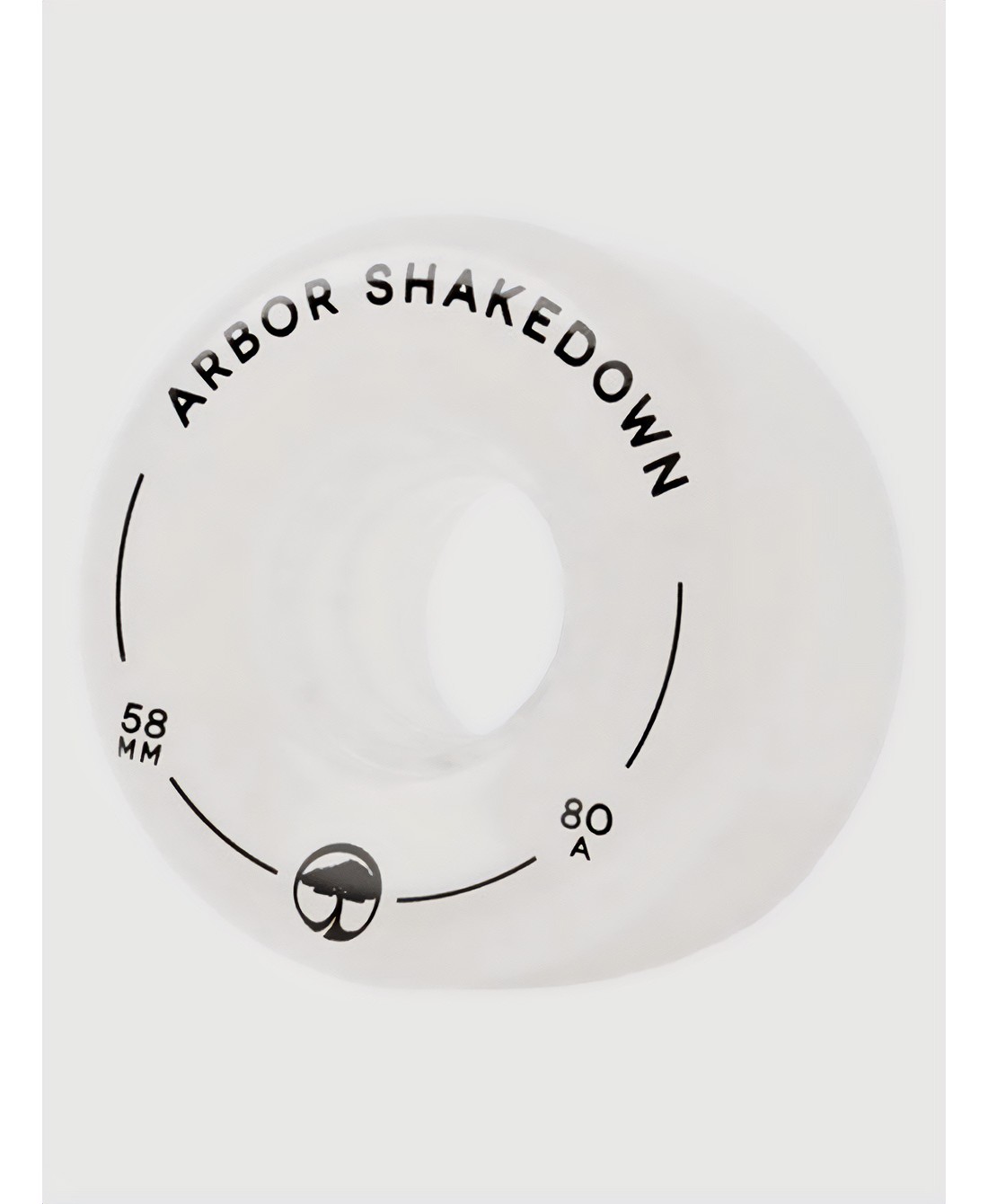Arbor Shakedown 80a 58mm Wheels ghost white