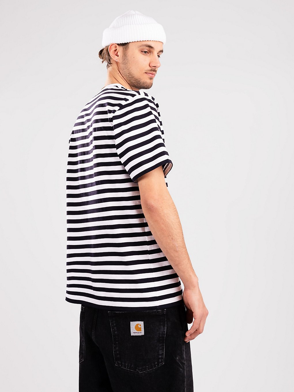 Carhartt WIP Scotty Pocket T-Shirt scotty stripe/dk navy/wht