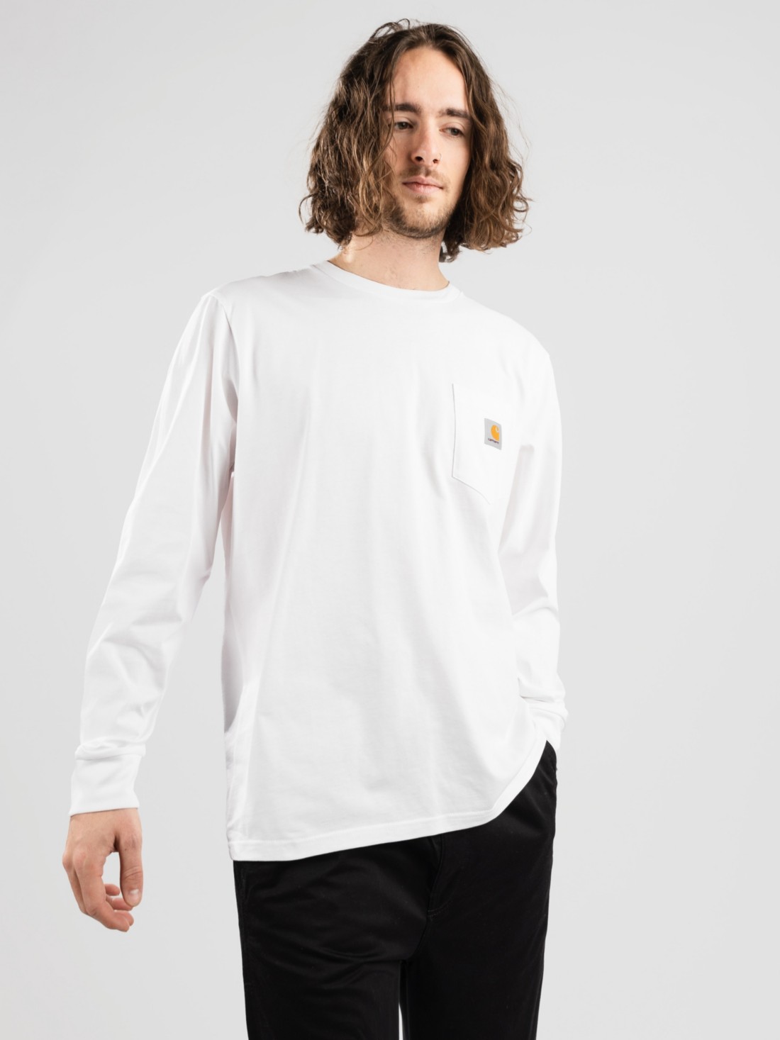 Carhartt WIP Pocket Longsleeve white