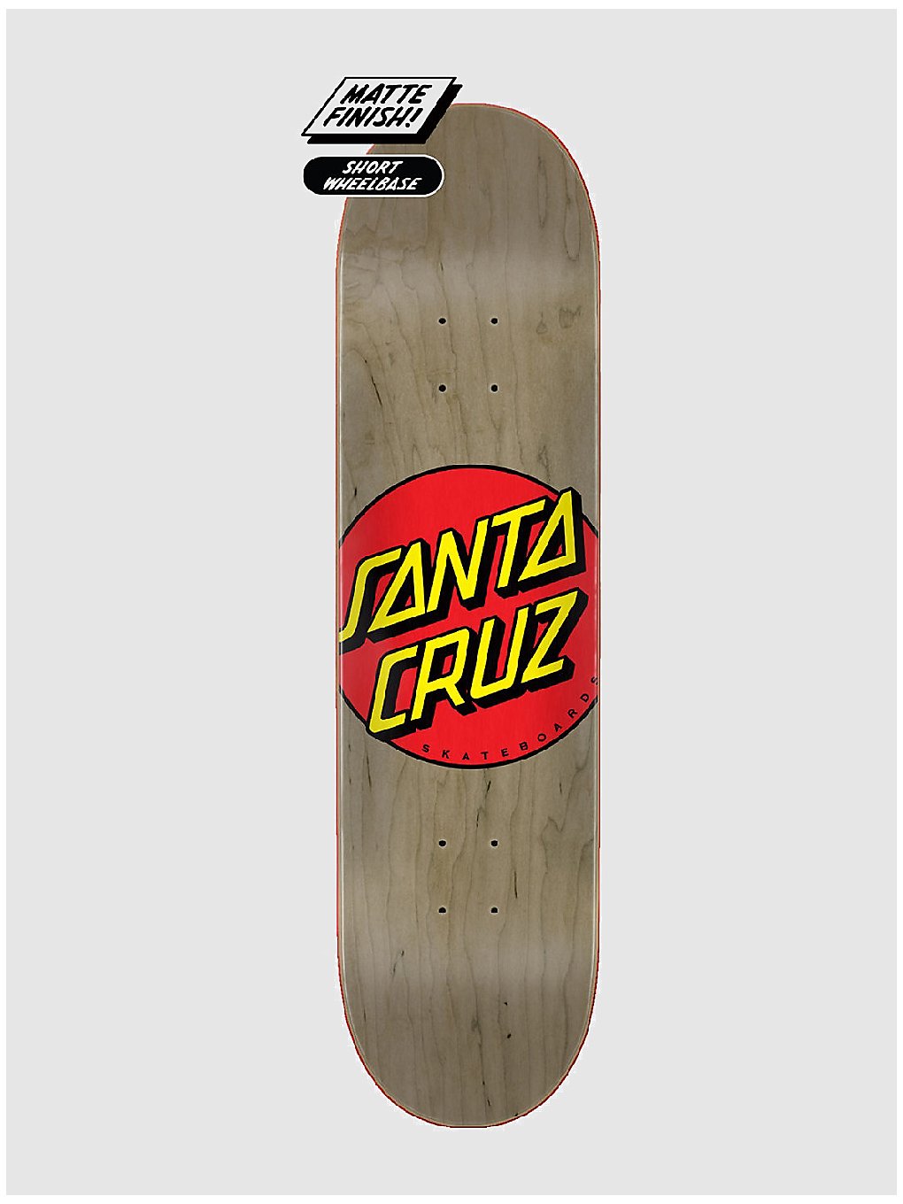Santa Cruz Classic Dot 8.375" Skateboard Deck brown kaufen