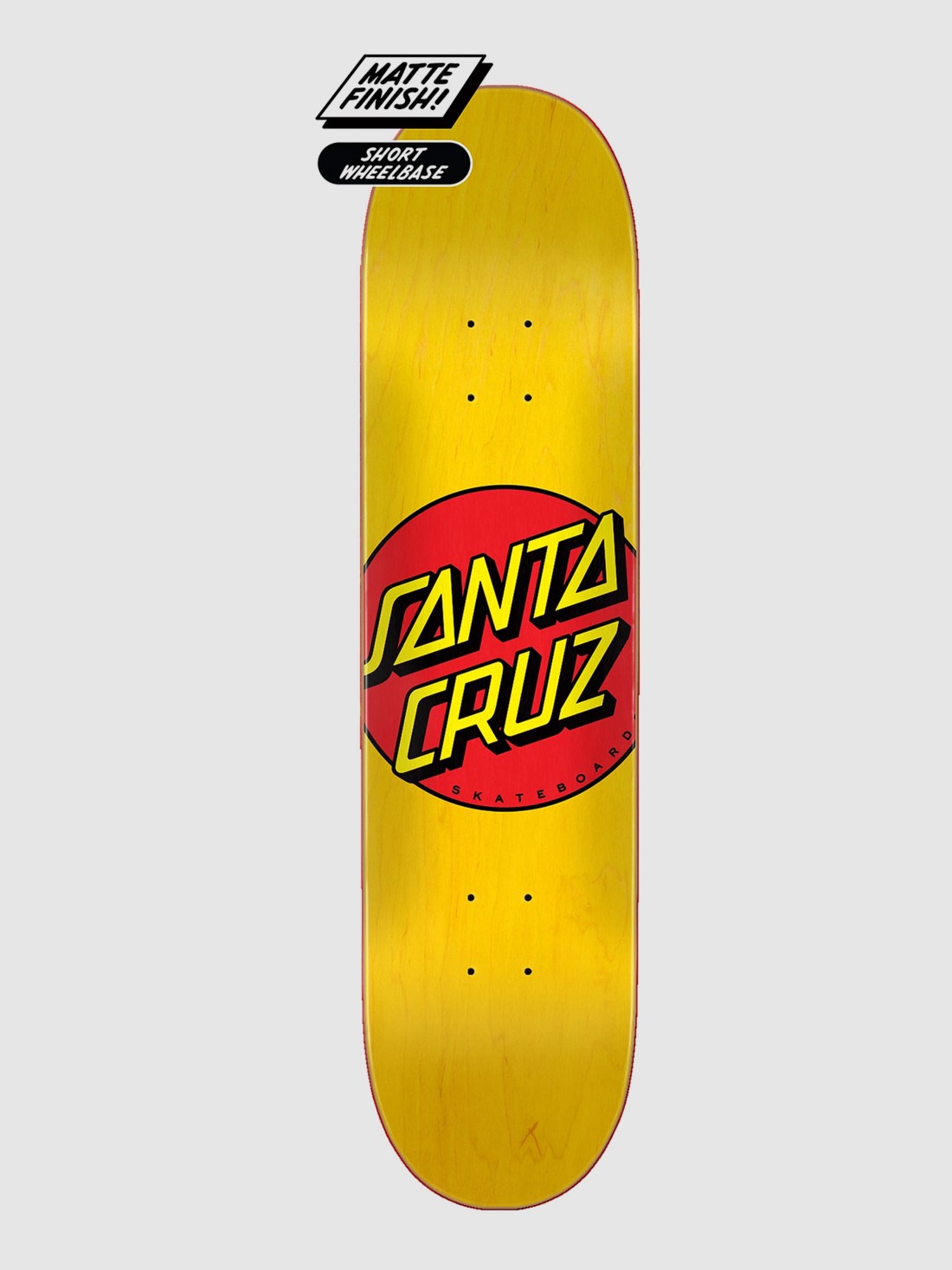 Santa Cruz Classic Dot 7.75" Skateboard Deck yellow