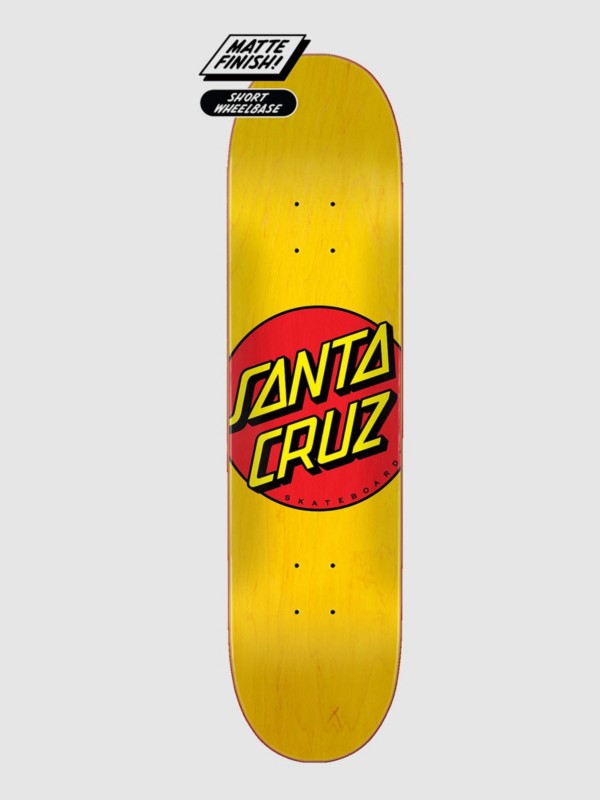 Santa Cruz Classic Dot 7.75" Skateboard Deck yellow