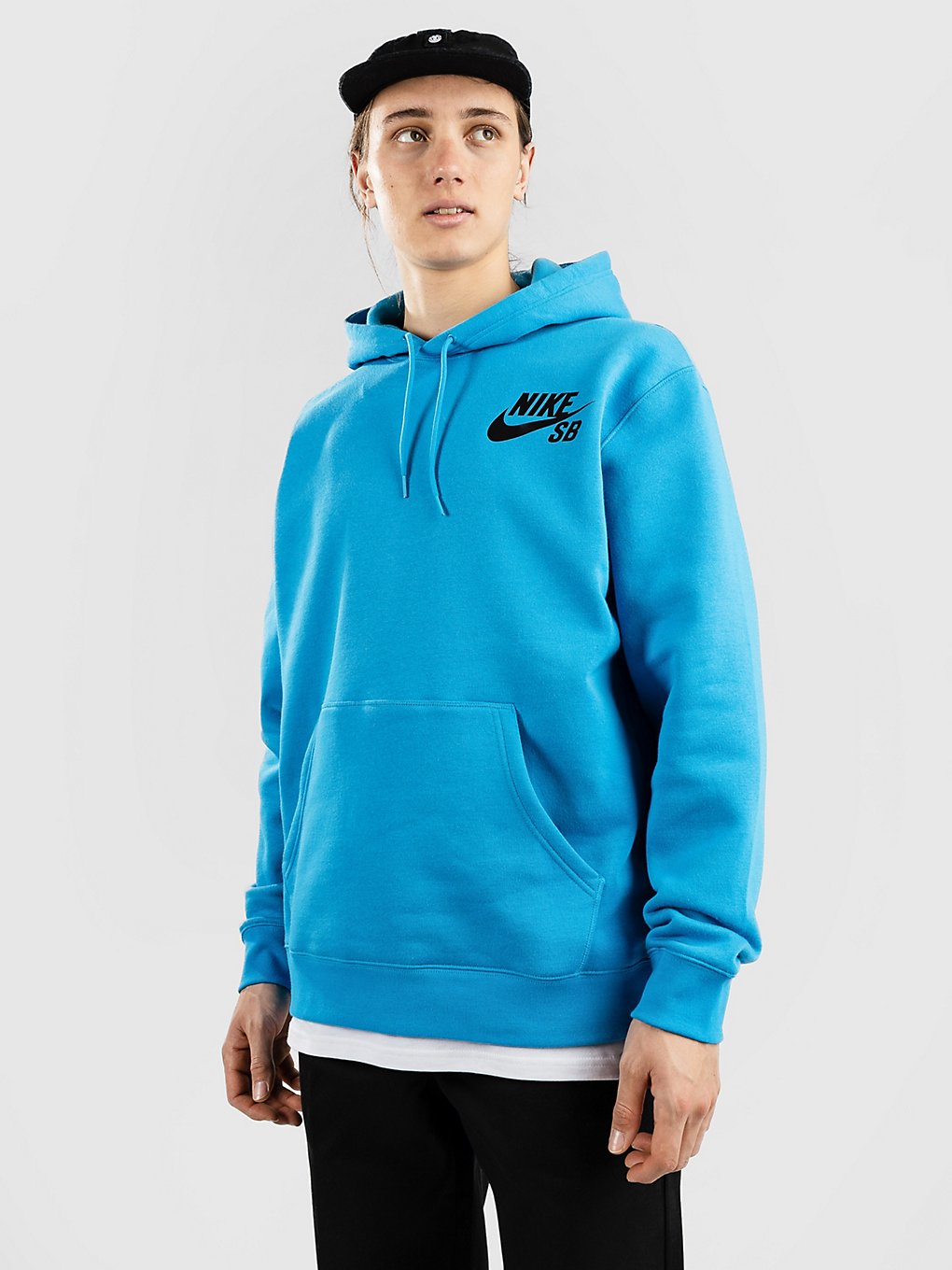 Nike SB Icon Essential Hoodie blå