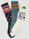 Nike SB Everyday Max Lightwt Skate Crew 3 Pk Calze