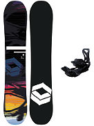 Reverse 143 + Sonic Pro M Black 2023 Zestaw snowboardowy
