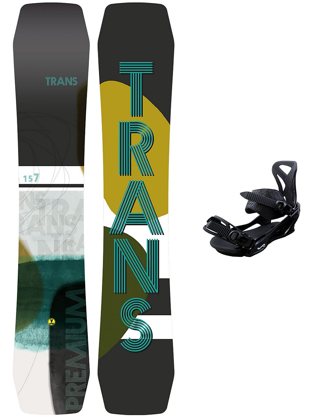 TRANS Premium 147 + Team Pro M Black 2023 Snowboard Set curry kaufen
