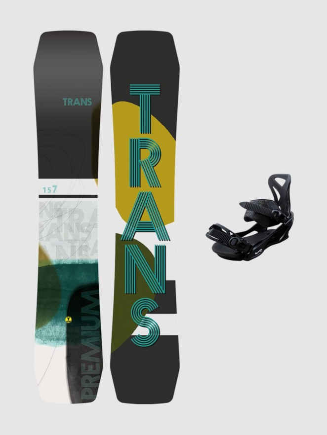 TRANS Premium 147 + Team Pro M Black 2023 Snowboardsæt
