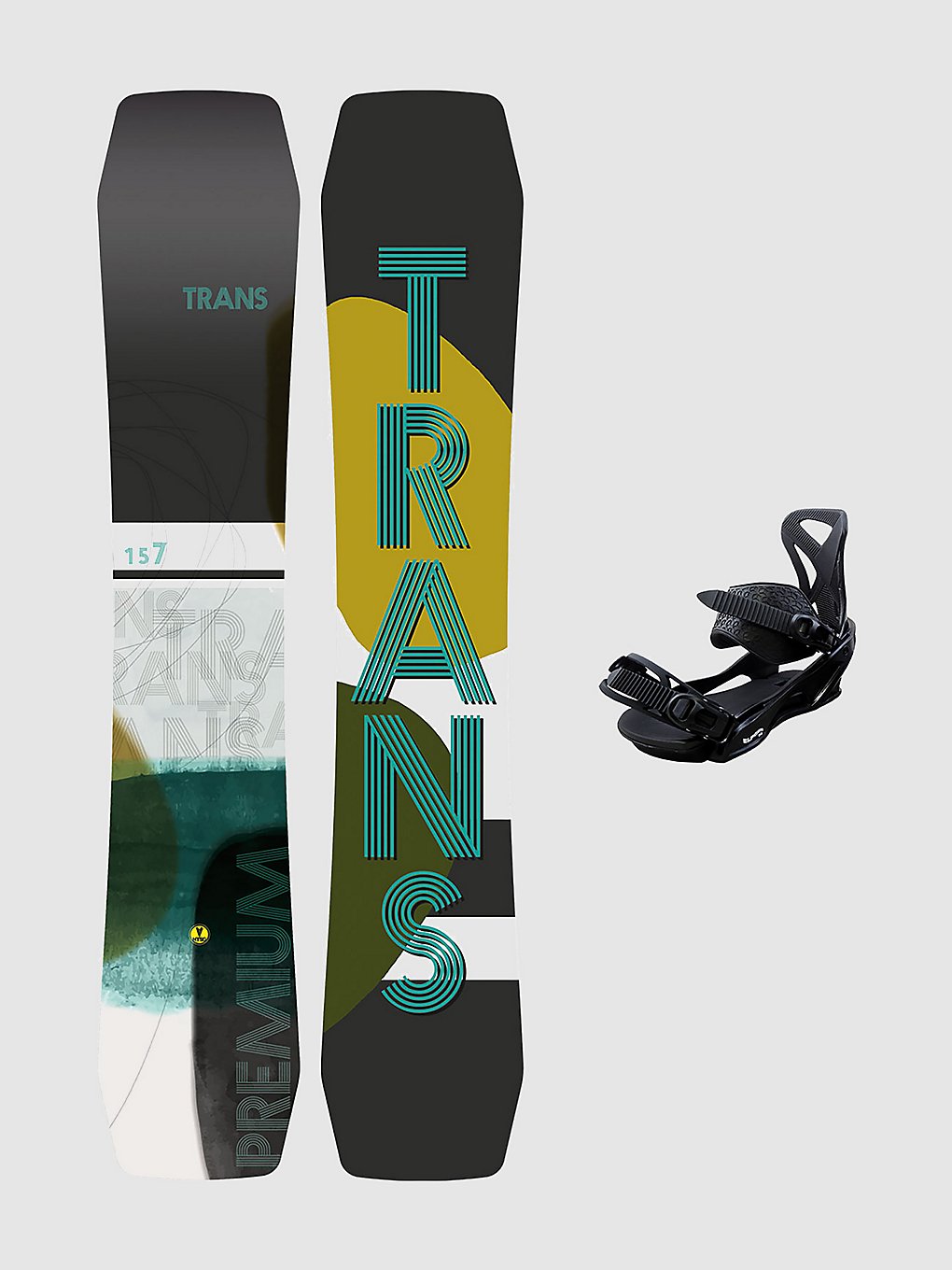 TRANS Premium 150 + Team Pro M Black 2023 Snowboard-Set curry kaufen