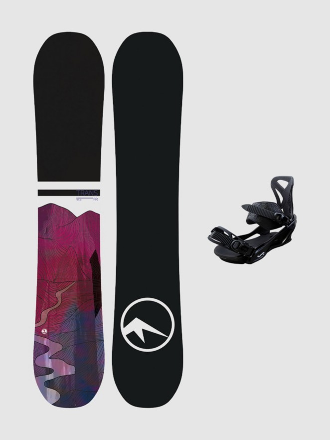 TRANS FR 147 + Team Pro M Black 2023 Snowboard-Set