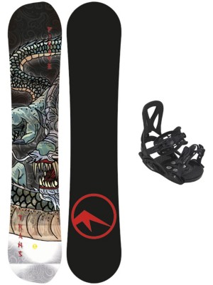 TRANS Pirate 140 + Junior M Black 2023 Snowboards&aelig;t