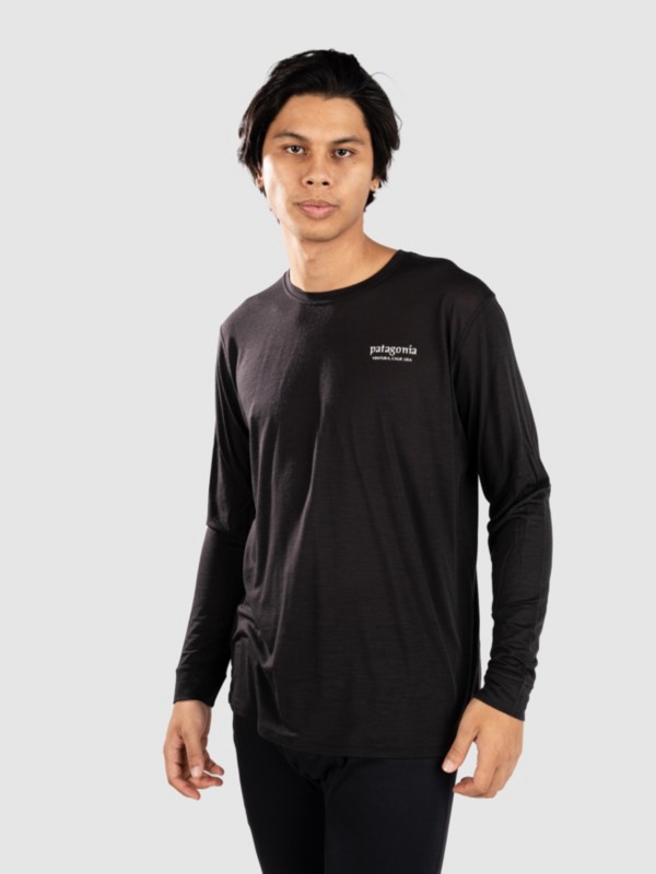 Patagonia Cap Cool Merino Blend Graphic Funktionsshirt  black
