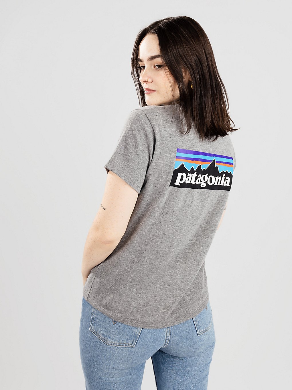 Patagonia P-6 Logo Responsibili T-Shirt gravel heather kaufen