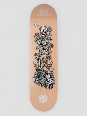 Element Timber Garden Skeleton 8.0 Skateboard Deck brun