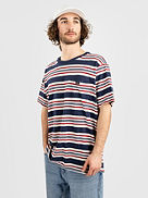 Blue Beat Stripe T-skjorte