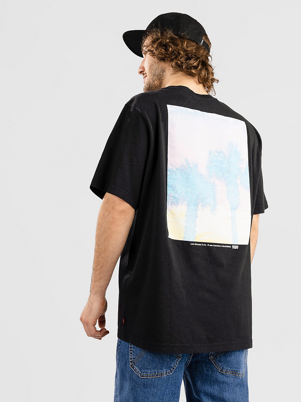 Levi's Relaxed Fit T-Shirt bw palm caviar