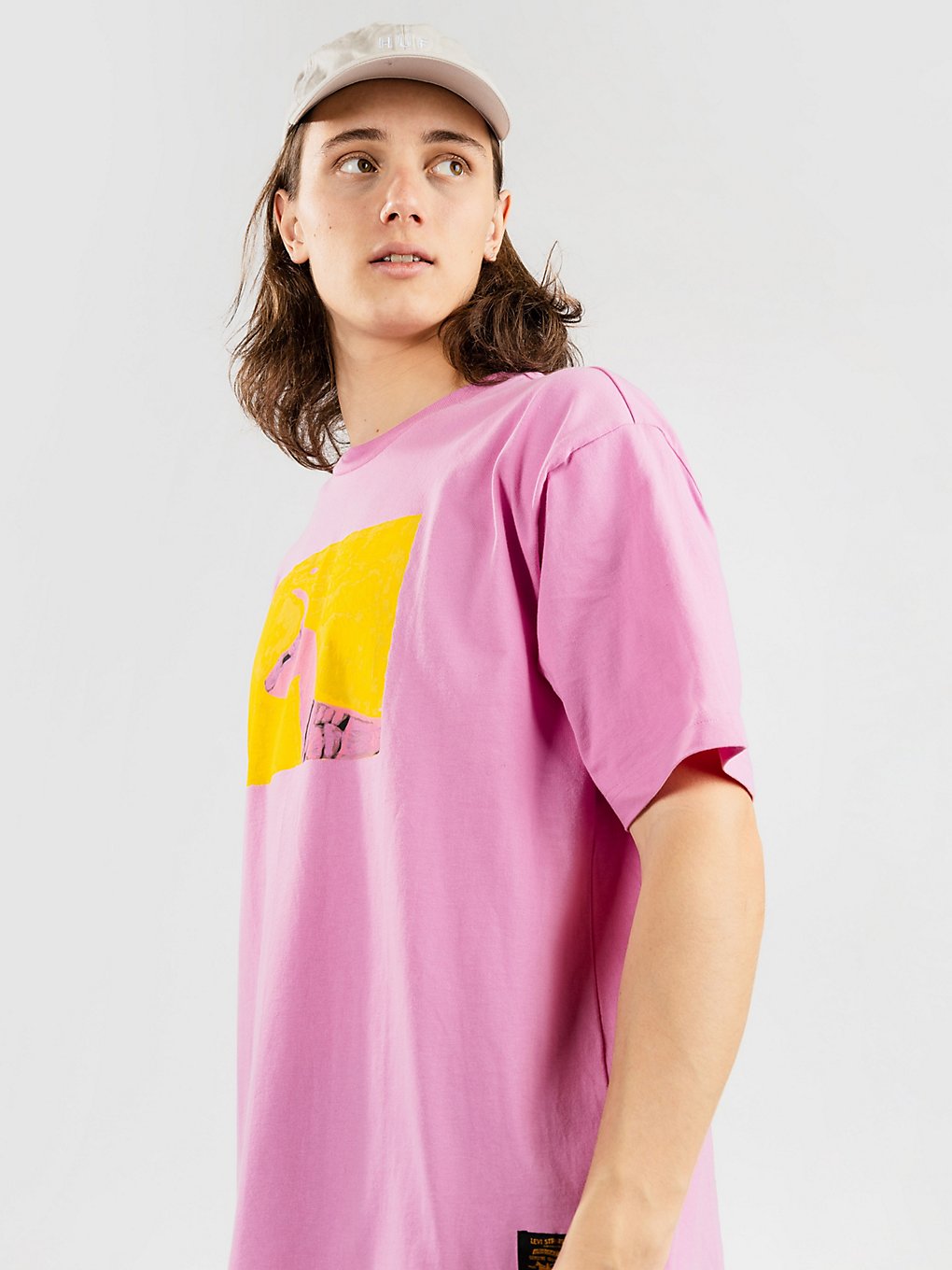 Levi's Skate Graphic Box T-Shirt painted rabbit pink