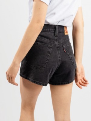 High Waisted Mom Shorts - Blue