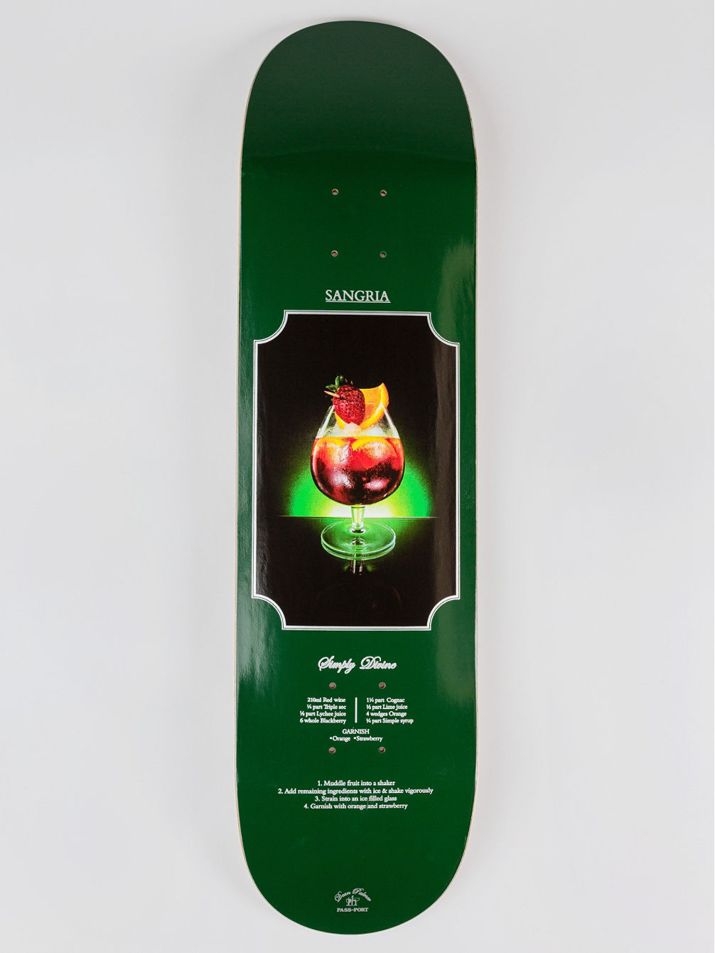 Cocktail Pro Series Dean Sangria 8.125&amp;#034; Skateboard deck