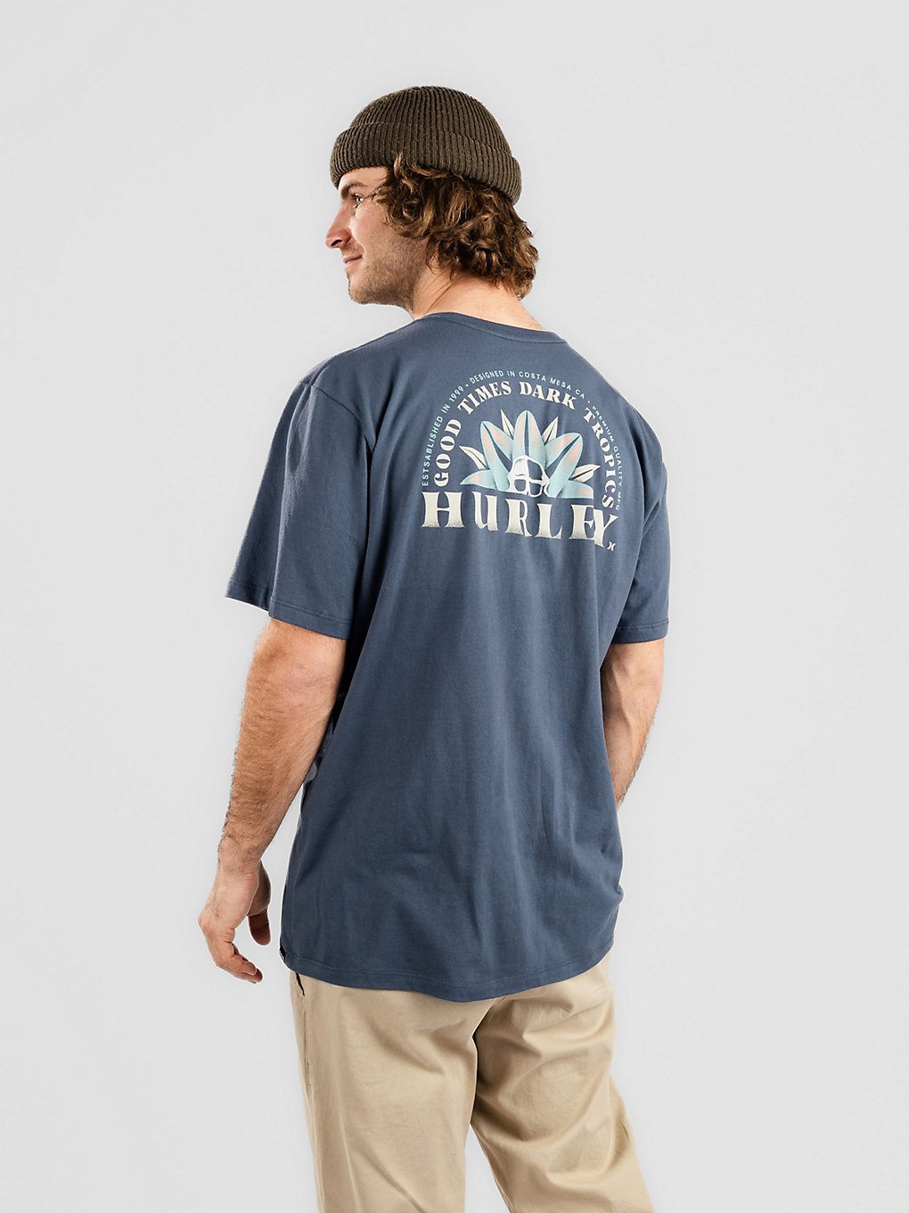 Hurley Everyday Wash Dark Tropics T-Shirt monsoon blue kaufen