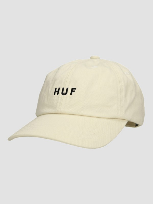 HUF Essentials OG Logo CV 6 Panel Cap off white