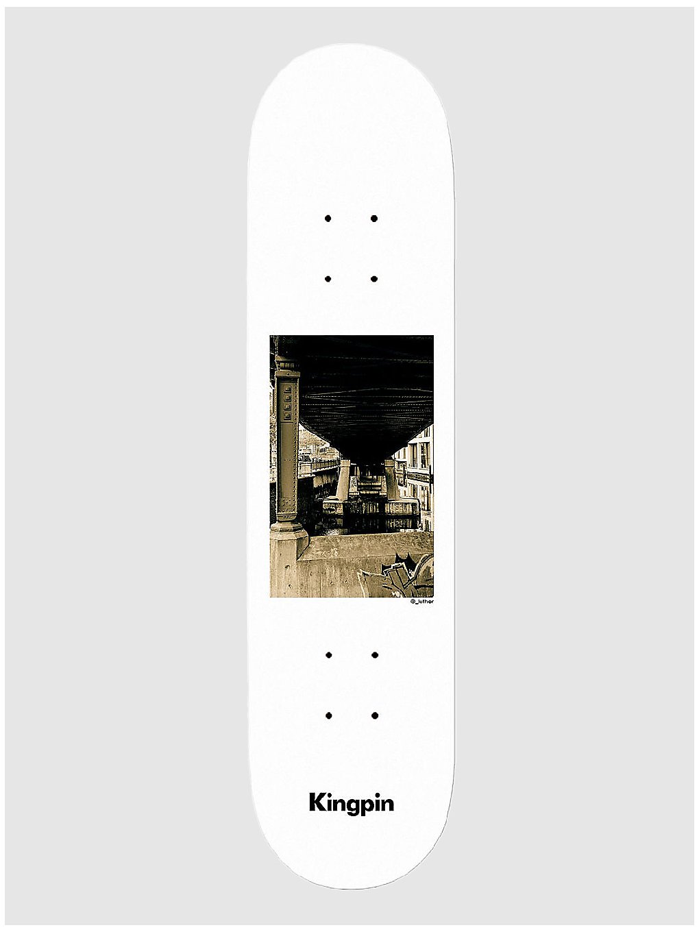 Kingpin X David Luther Bridge 8.0" Skateboard Deck black kaufen
