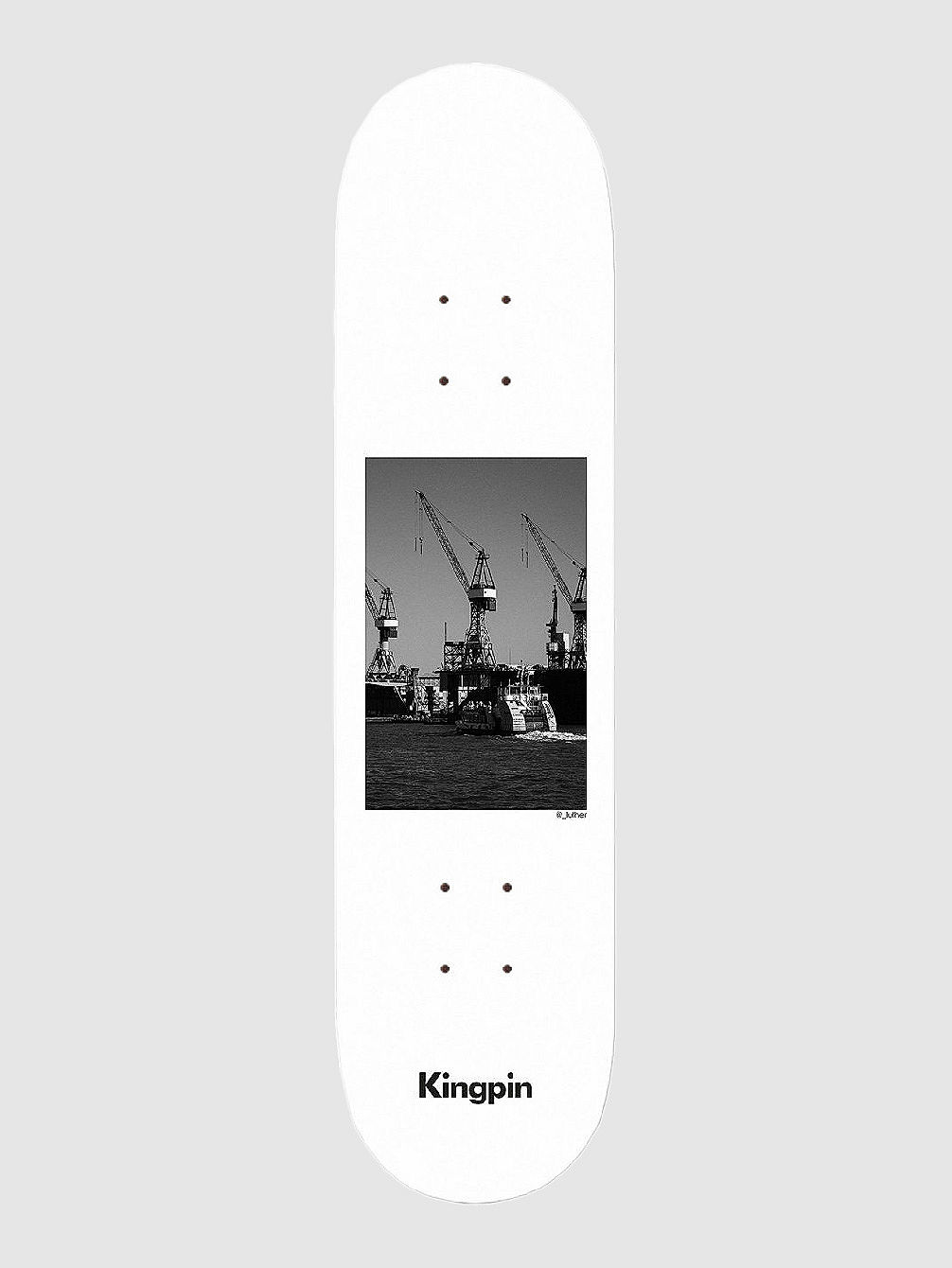 X David Luther Crane And Boat 8.5&amp;#034; Skateboard deska