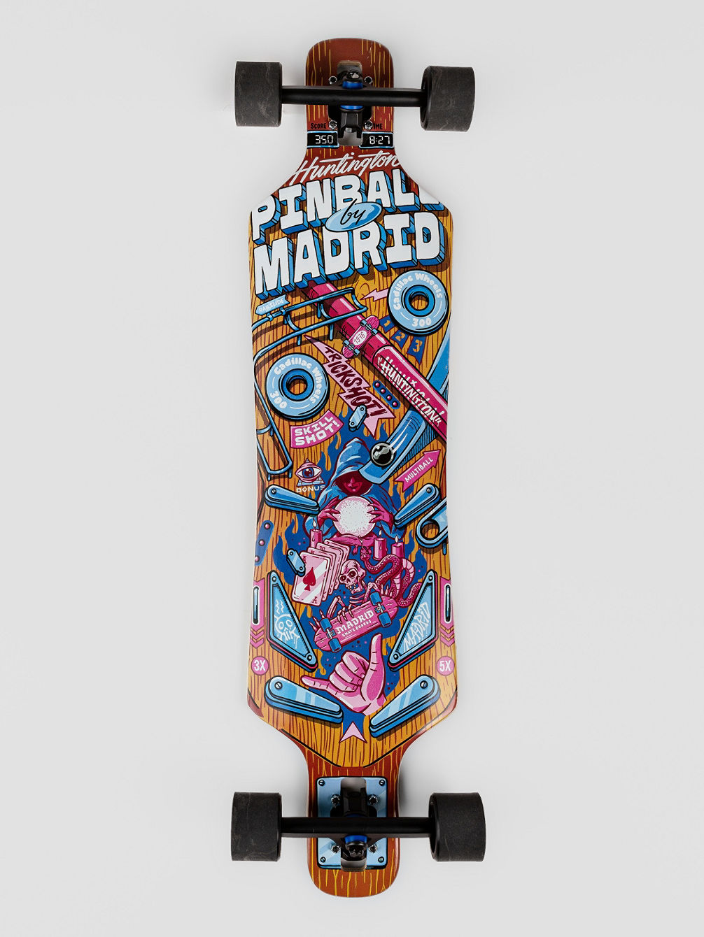 Pinball Wizard Spade 39&amp;#034; Skateboard