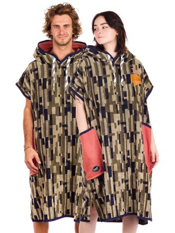 All-In Bumpy Line Jacquad Classic Surf Poncho