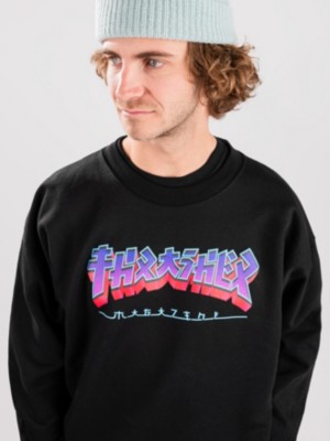 Thrasher Godzilla Burst Crewneck Tröja 