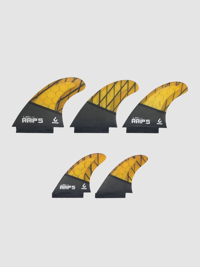 Lib Tech Tri Quad 5 Large Quilha de Surf Set