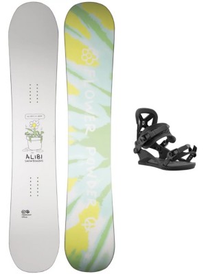 Flowerchild 140 + Union Rosa S Black 2022 Snowboard set