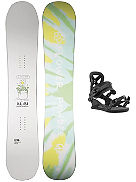 Flowerchild 140 + Union Rosa S Black 2022 Snowboard set