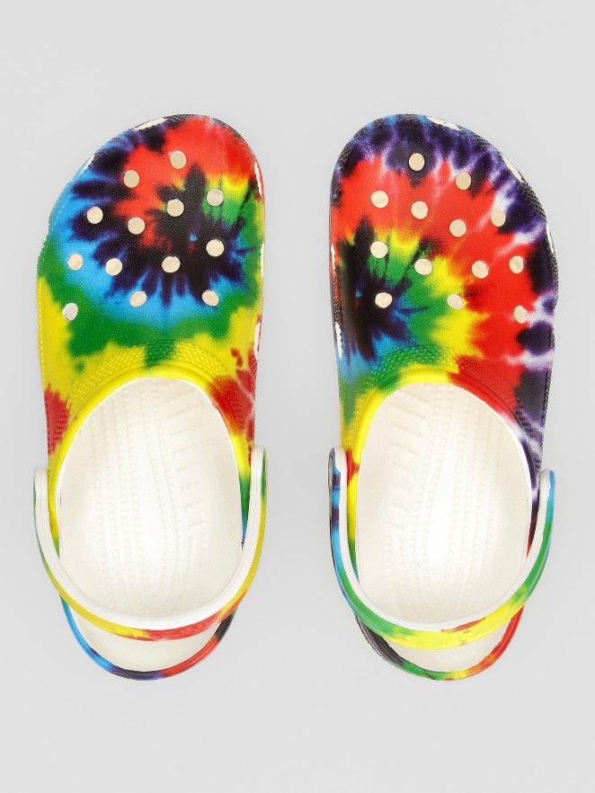 Crocs Classic Tie Dye Graphic Sandals