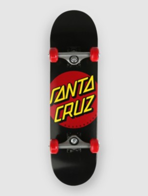 Photos - Skateboard Santa Cruz Classic Dot Super Micro 7.25" Complete red 