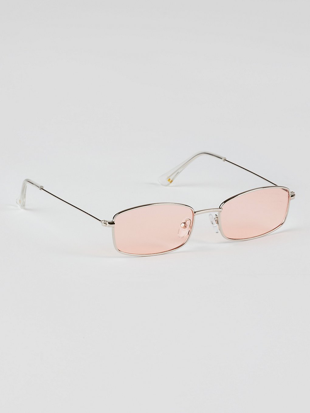 Glassy Rae Polarized Silver/Pink Mirror Sunglasses grigio