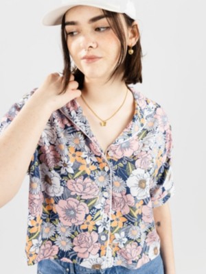 Retro Floral Woven Shirt