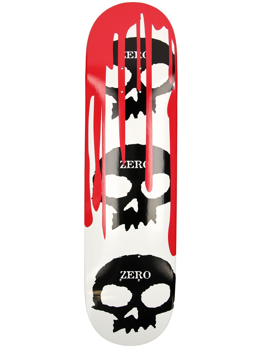 3 Skull With Blood 8.125&amp;#034; Skateboard Deck
