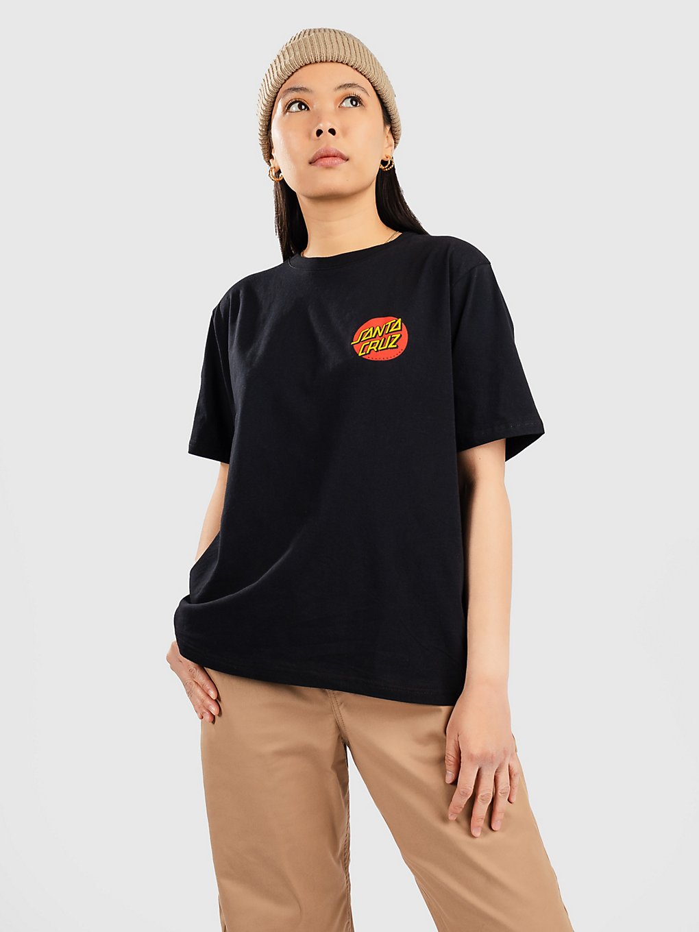 Santa Cruz Classic Dot Chest T-Shirt black kaufen
