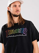 Outlined Rainbow Mag Camiseta