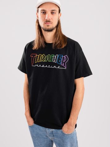 Thrasher Outlined Rainbow Mag Camiseta