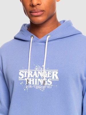 X Stranger Things Official Logo Felpa con Cappuccio