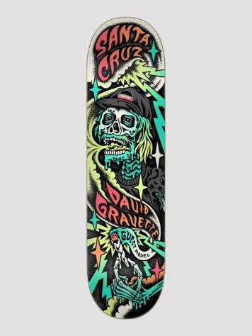 Santa Cruz Gravette Hippie Skull 8.3&quot; Skateboard Deck